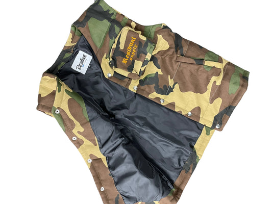 Camouflage puffer vest