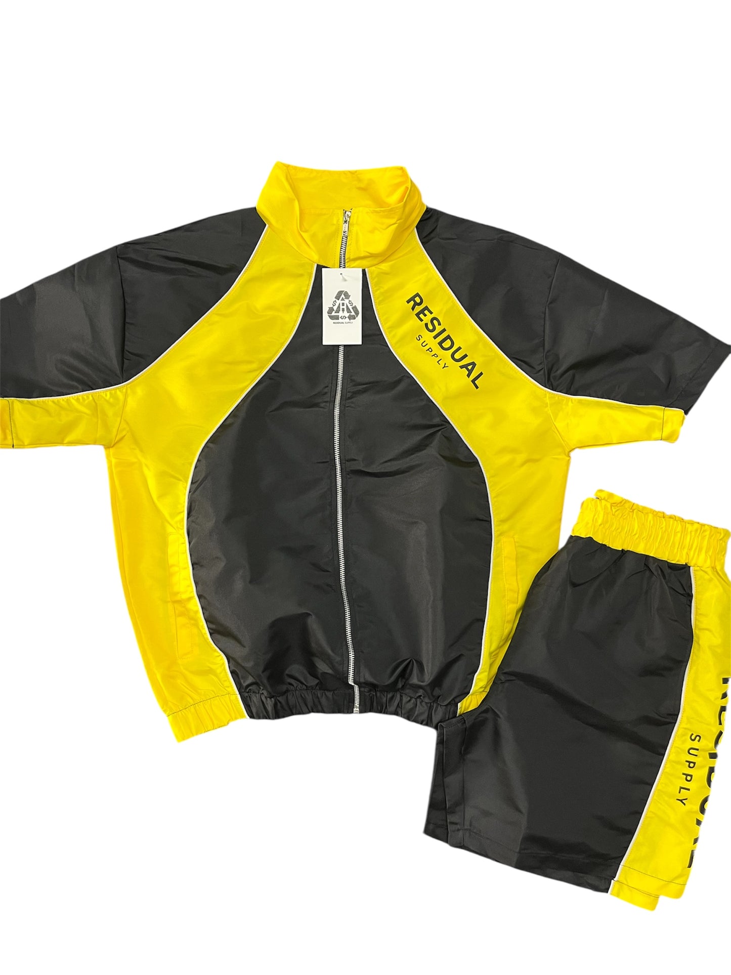 Full Zip Nylon Short Set